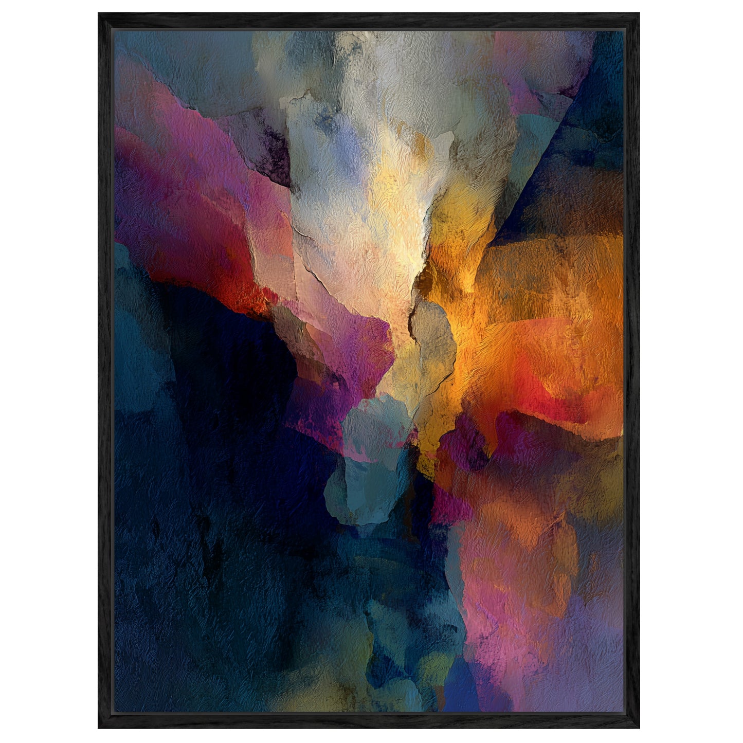 Abstrakte Farbflächen Textur Leinwandbild