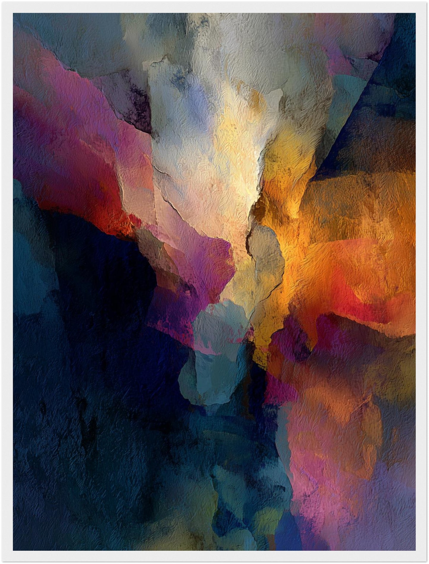 Abstrakte Farbflächen Textur Poster