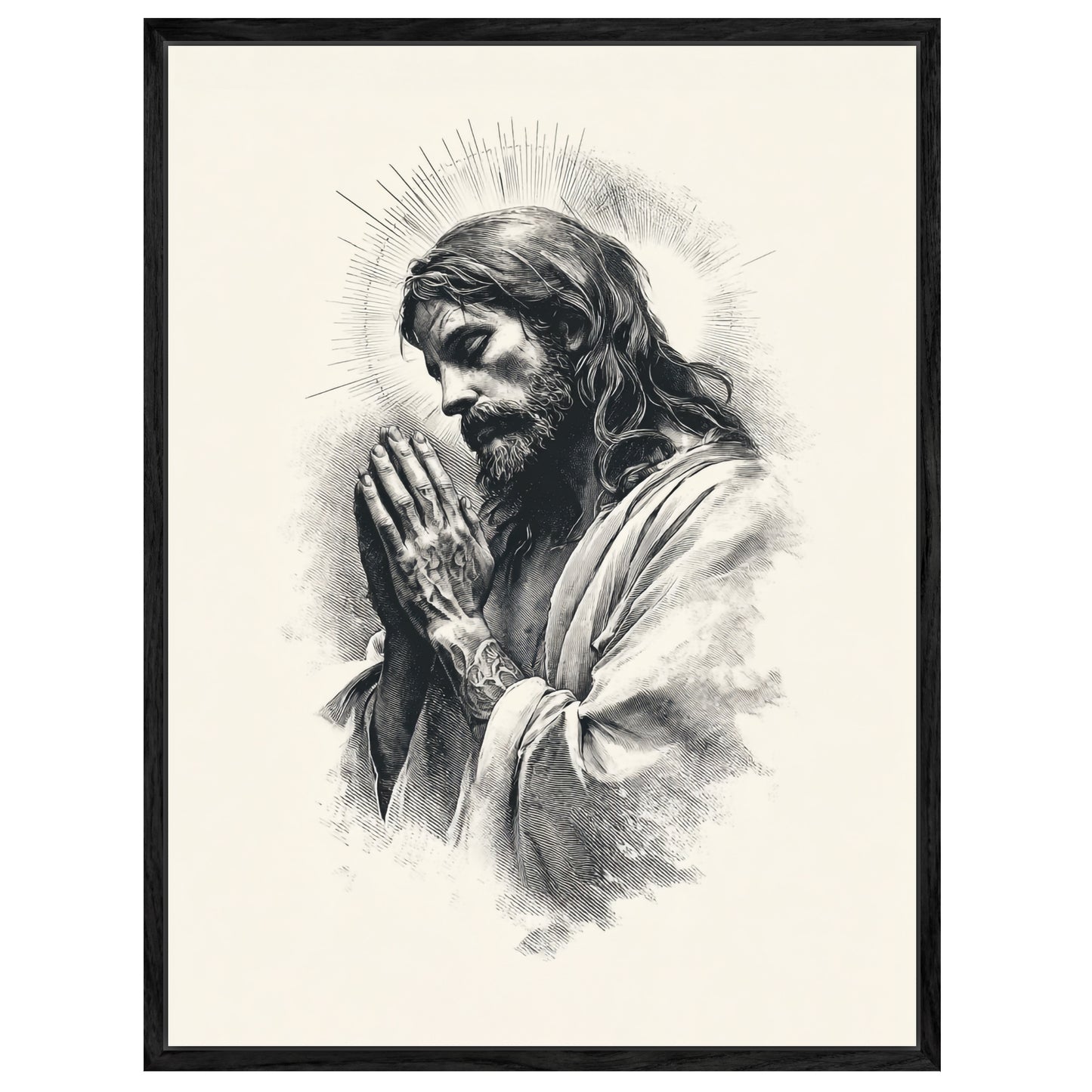 Betender Jesus Leinwandbild