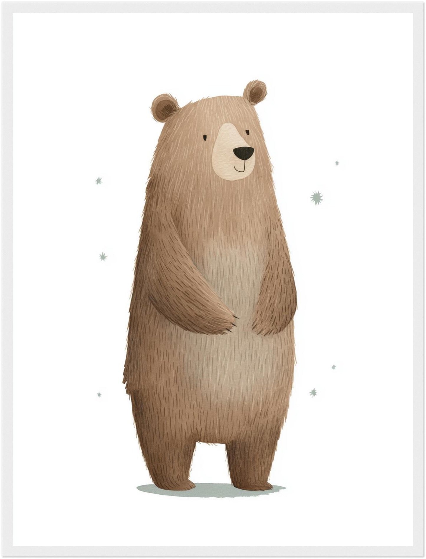 Freundlicher Bär stehend Poster