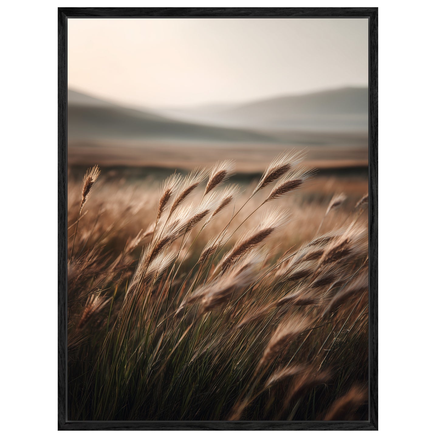 Hohes Gras im Wind Leinwandbild