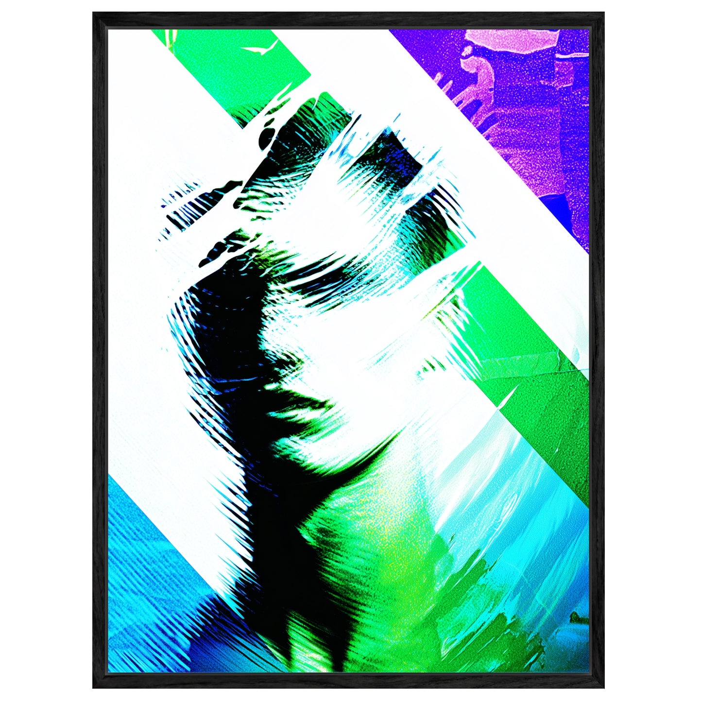 Verzerrte Körpersilhouette Leinwandbild