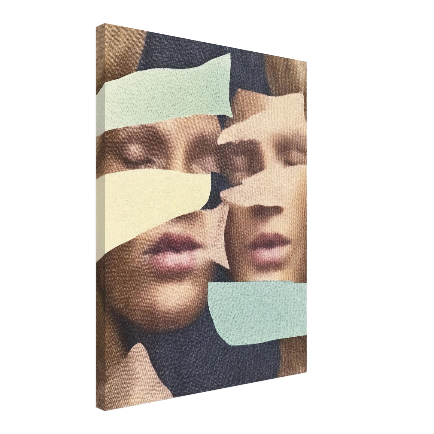 Zerissene Gesichter Leinwandbild