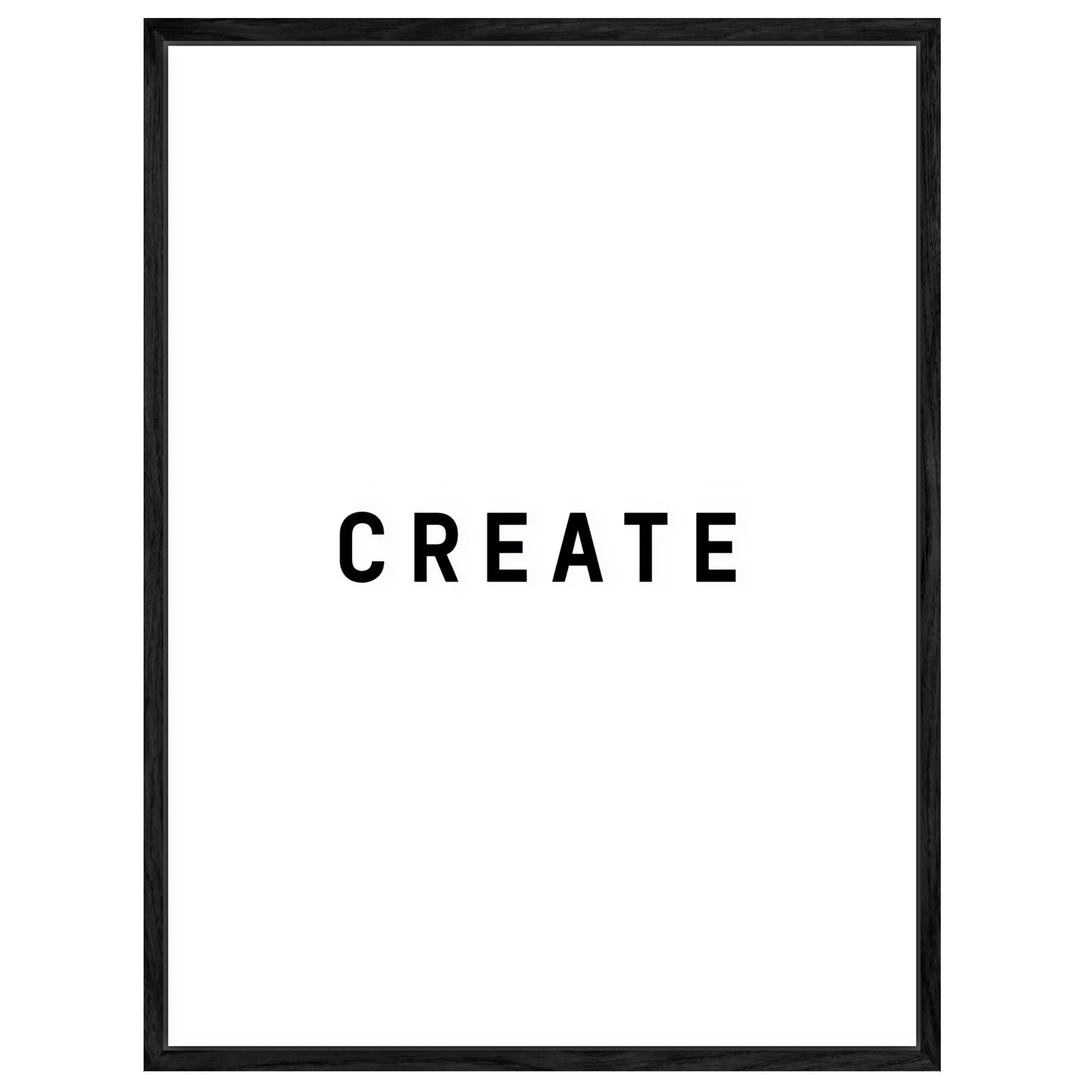 Typografie CREATE Leinwandbild