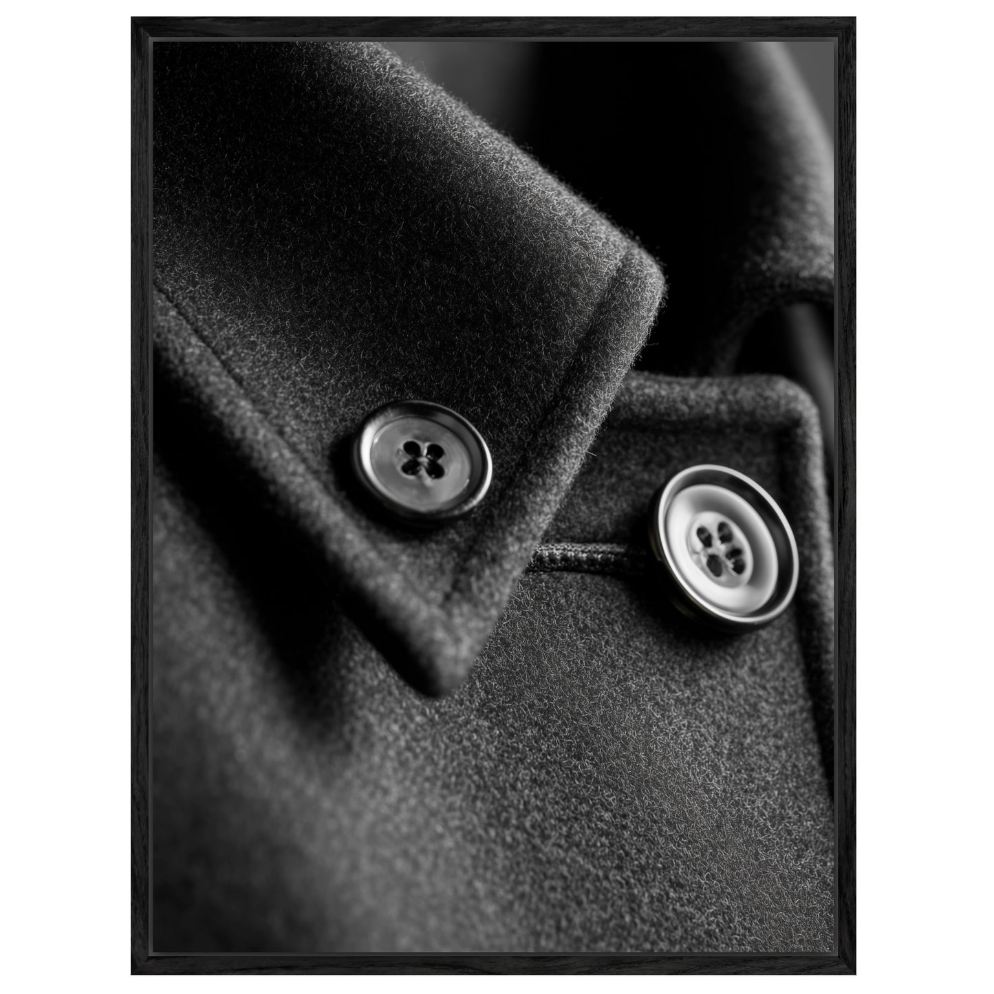 Mantelknöpfe Detail Leinwandbild