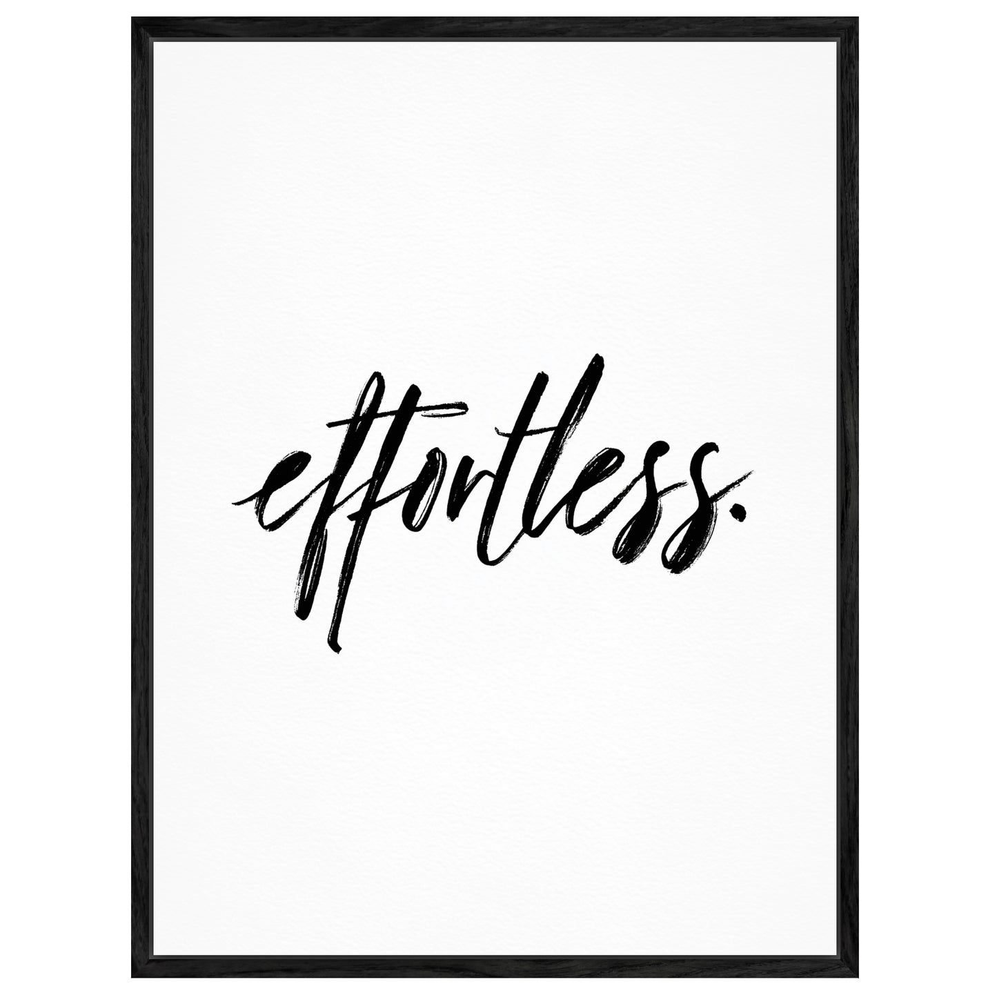 Typografie effortless Leinwandbild