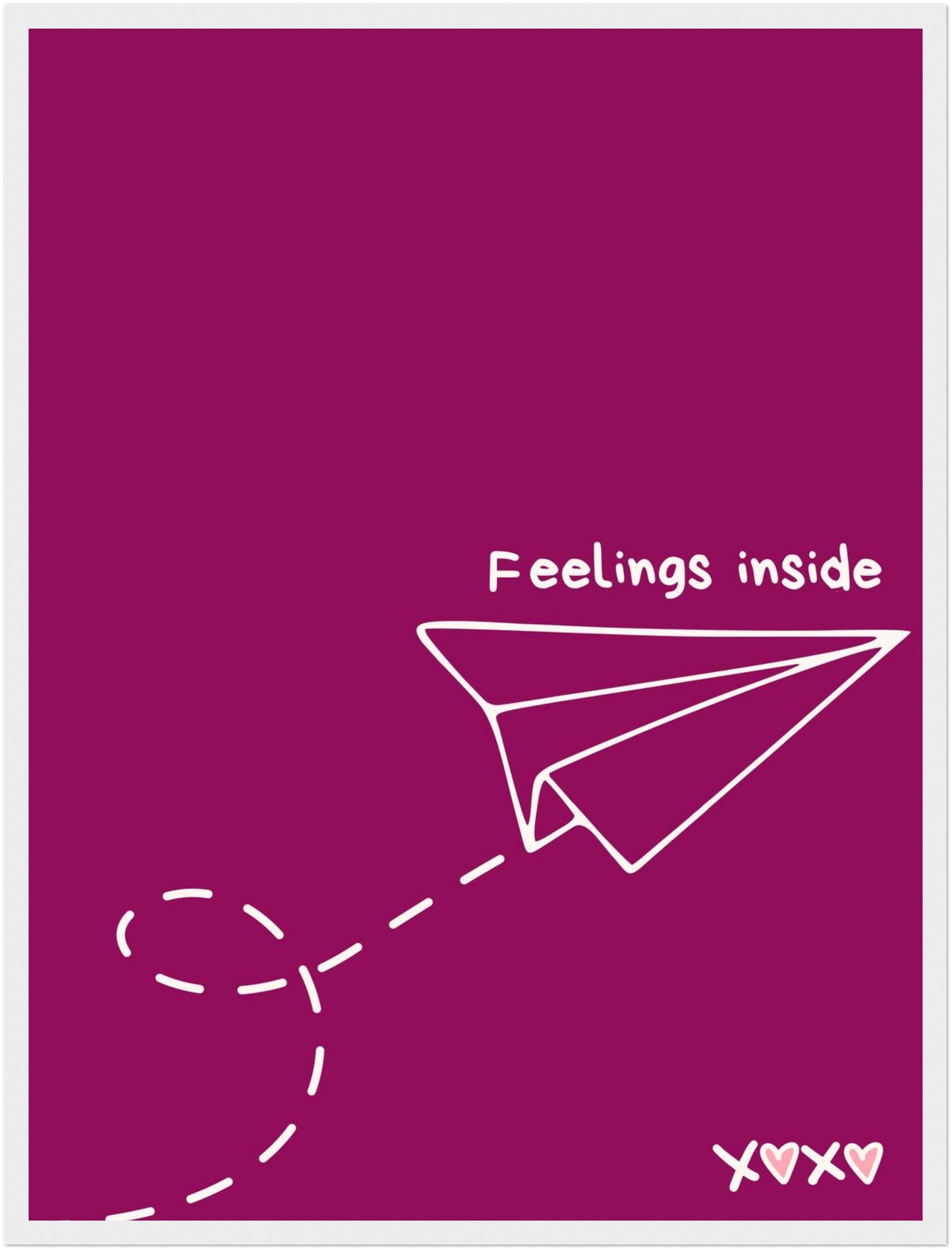 Papierflieger Feelings Inside Poster