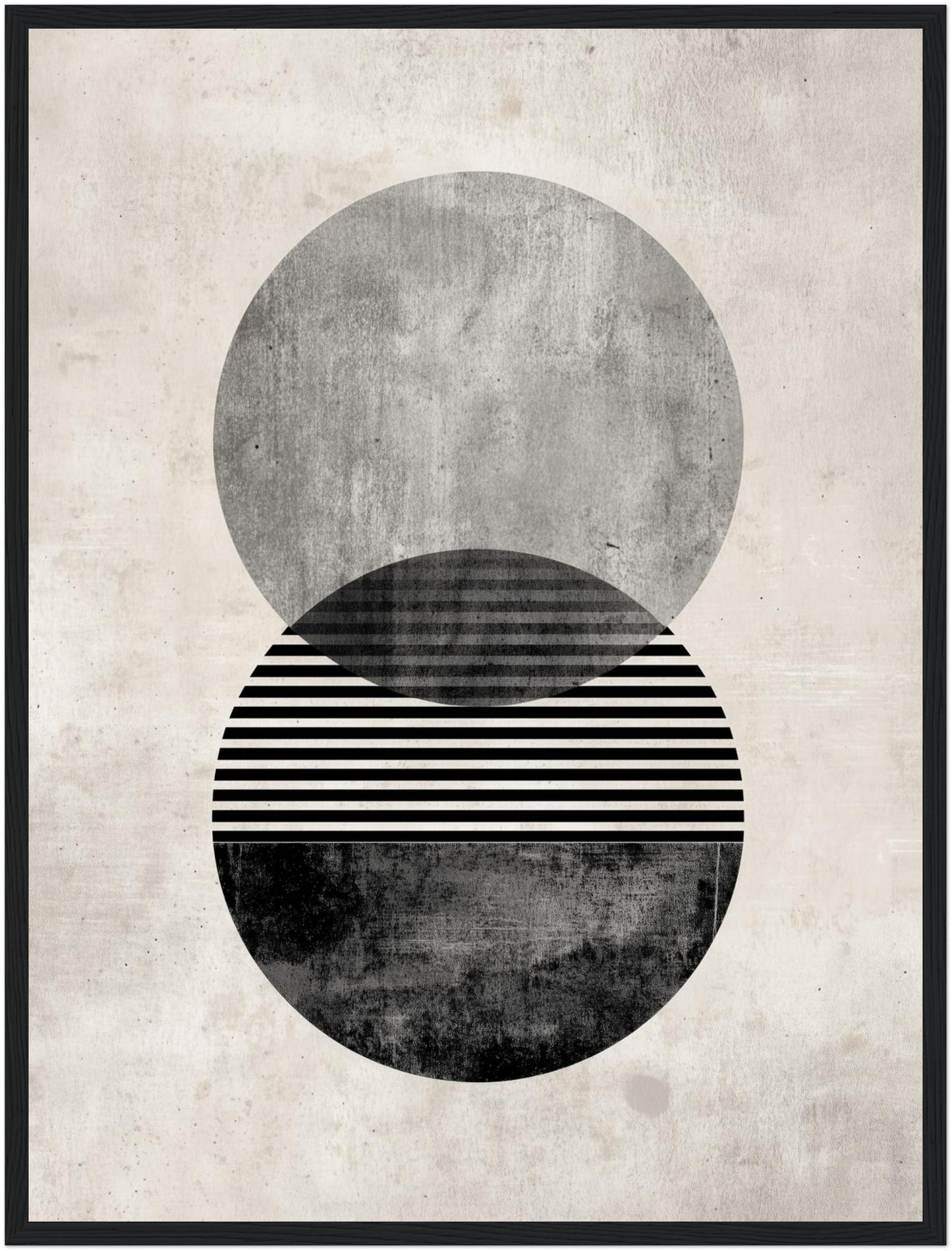 Zweifacher strukturierter Kreis Poster