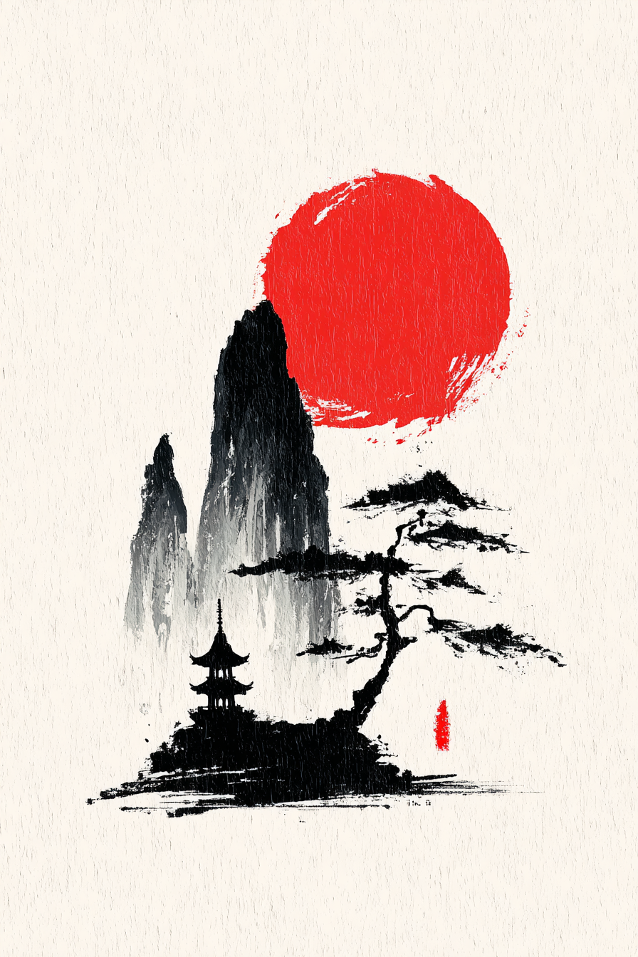 Japandi Leinwandbilder