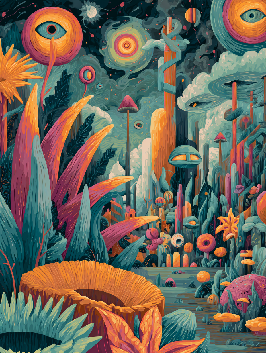 Psychedelic Leinwandbilder