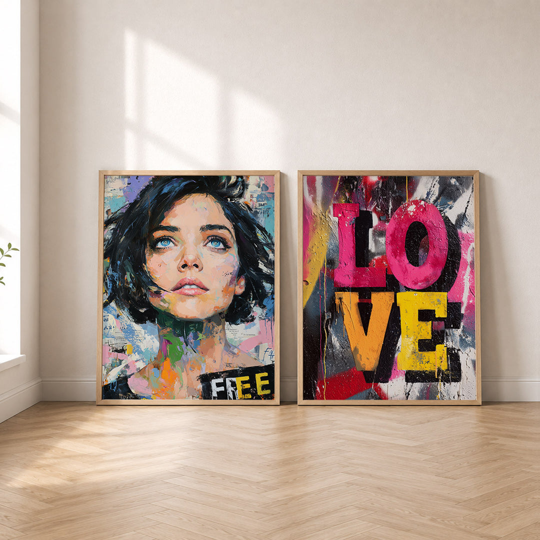 Set-Ansicht: Pop-Art Street Poster Set