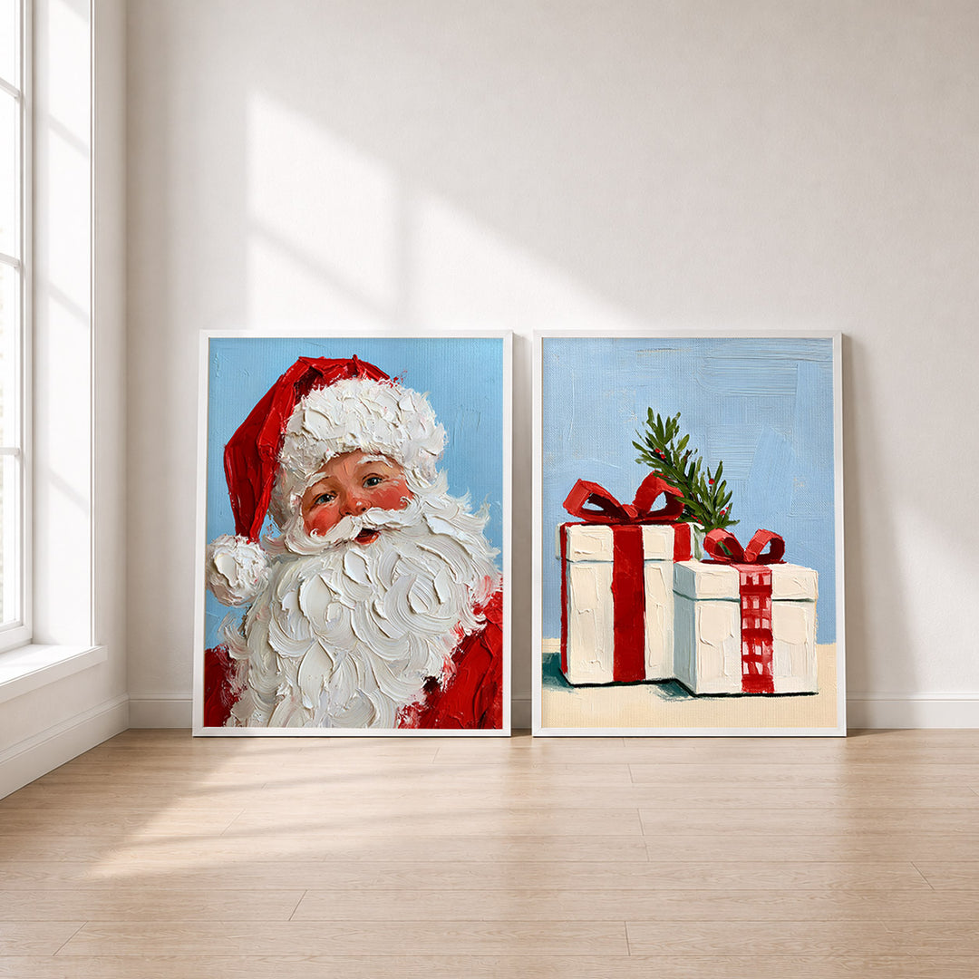 Set-Ansicht: Weihnachten Poster Set – Retro Nostalgie (2er)