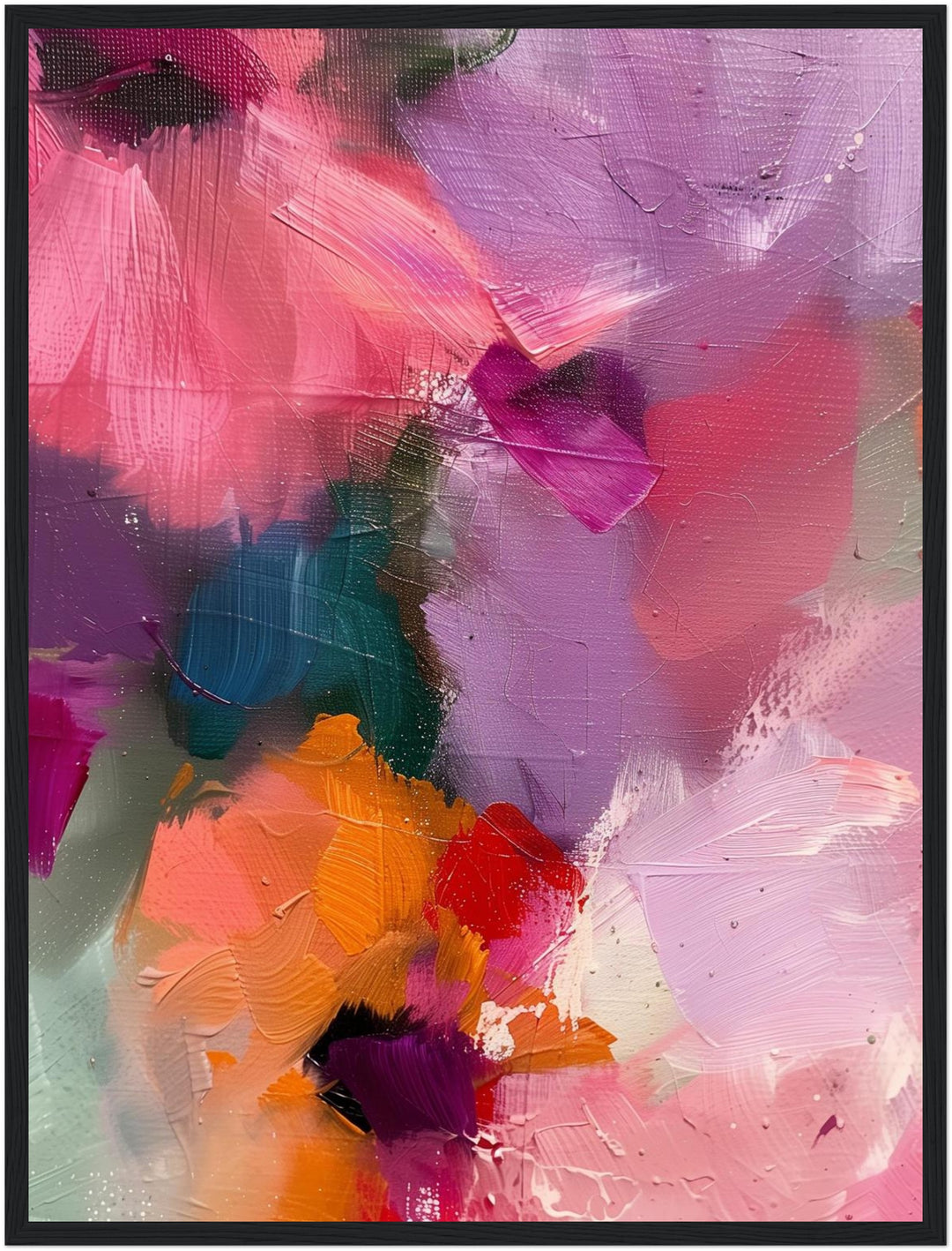 Abstrakte Blumen Poster abstrakt – mattes Kunstdruck-Papier – Ansicht 6