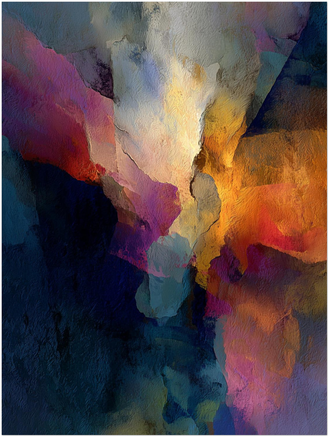 Abstrakte Farbflächen Textur abstrakt – Wandkunst
