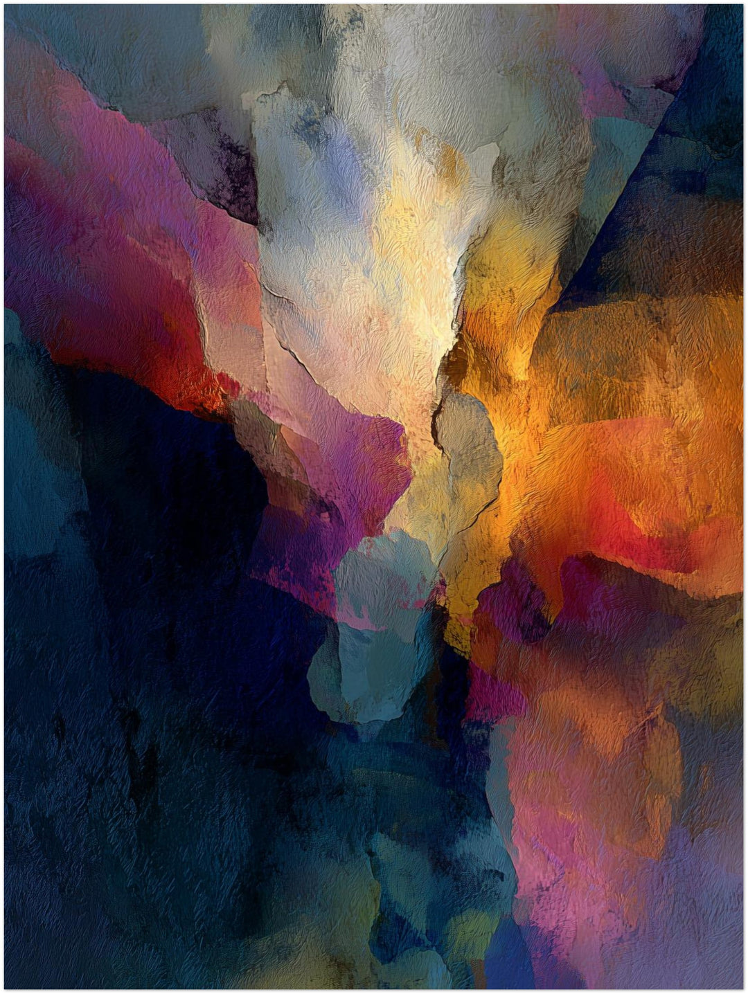 Abstrakte Farbflächen Textur – Einzelmotiv aus dem 2er Poster Set