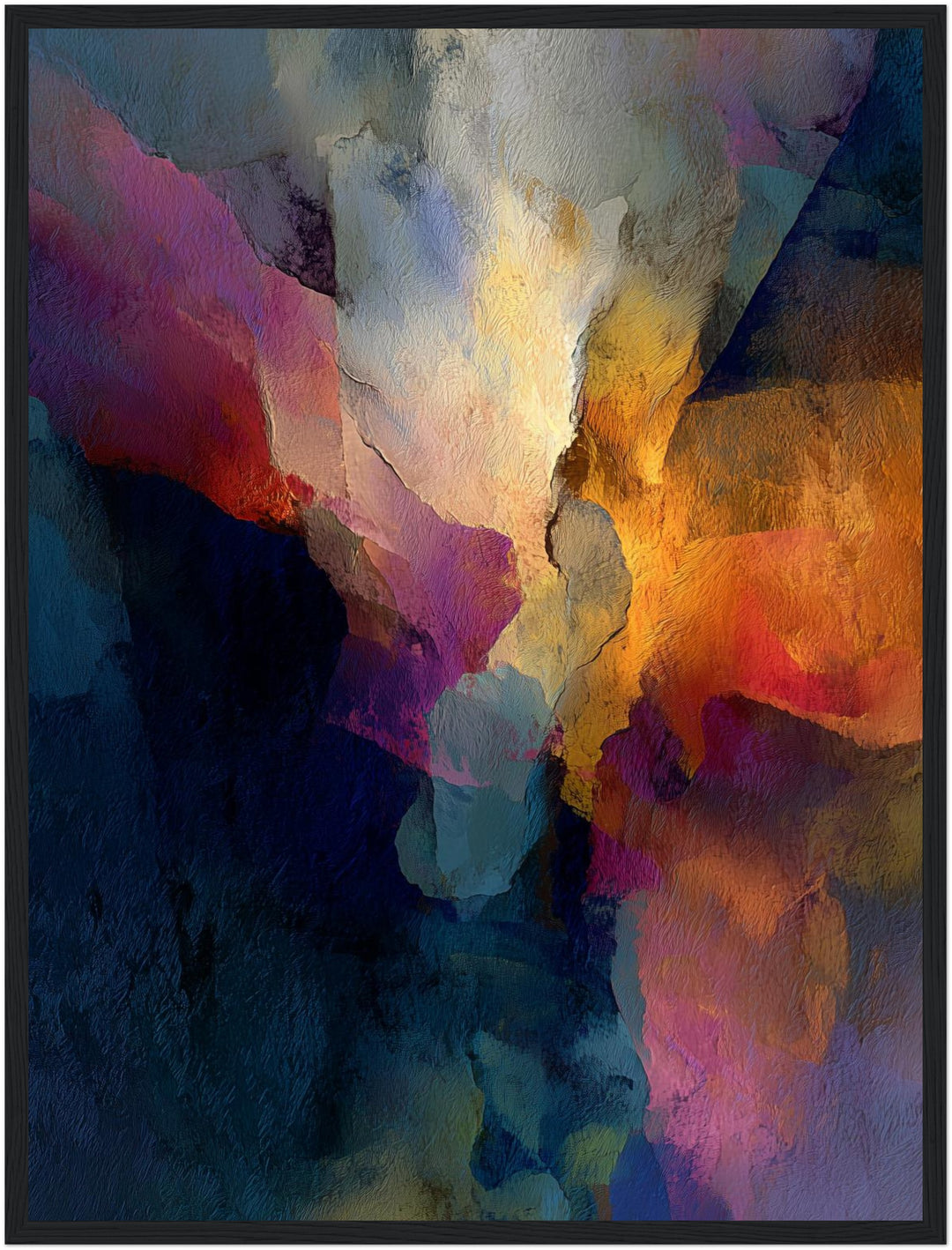 Abstrakte Farbflächen Textur Poster abstrakt – mattes Kunstdruck-Papier – Ansicht 5