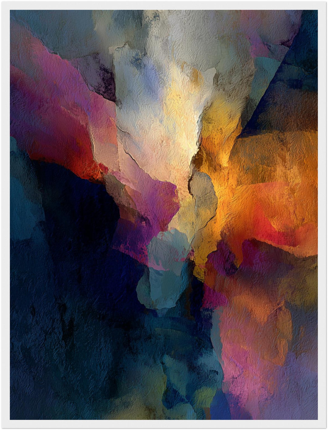 Abstrakte Farbflächen Textur Poster abstrakt – mattes Kunstdruck-Papier – Ansicht 6