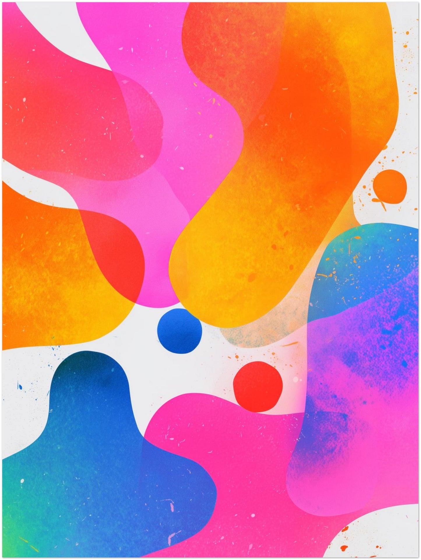 Bunte abstrakte Farbformen Poster