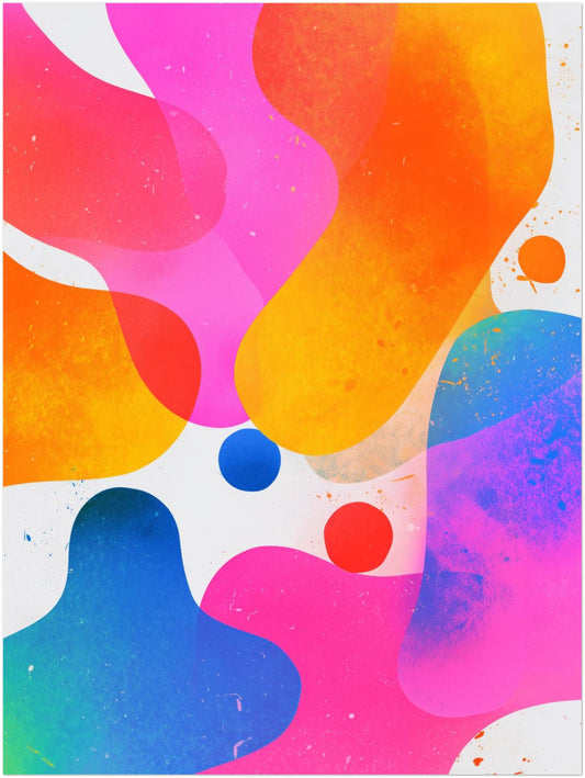 Bunte abstrakte Farbformen Poster