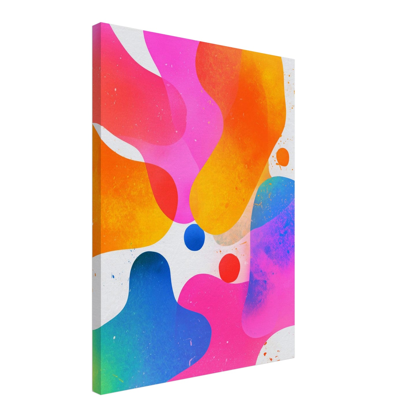Bunte abstrakte Farbformen Leinwandbild
