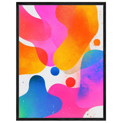 Bunte abstrakte Farbformen Leinwandbild