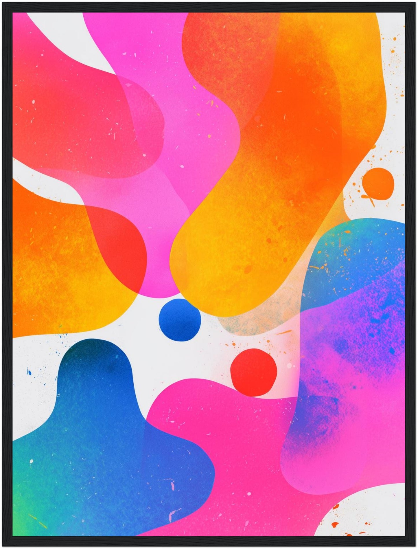 Bunte abstrakte Farbformen Poster