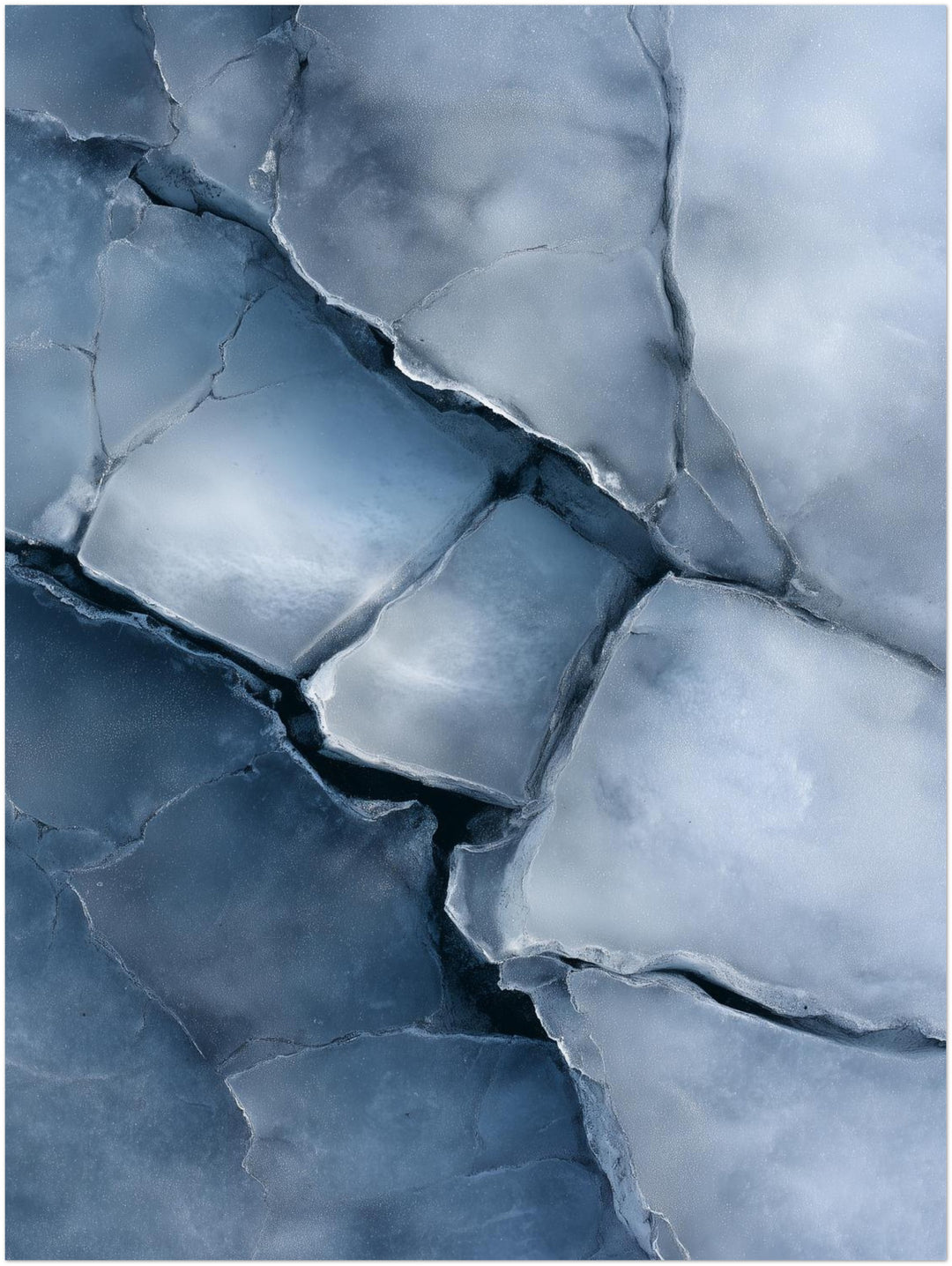 Eisartige Steinstruktur Landschaft – Wandkunst