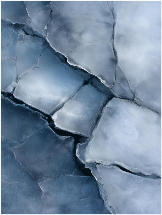 Eisartige Steinstruktur Poster