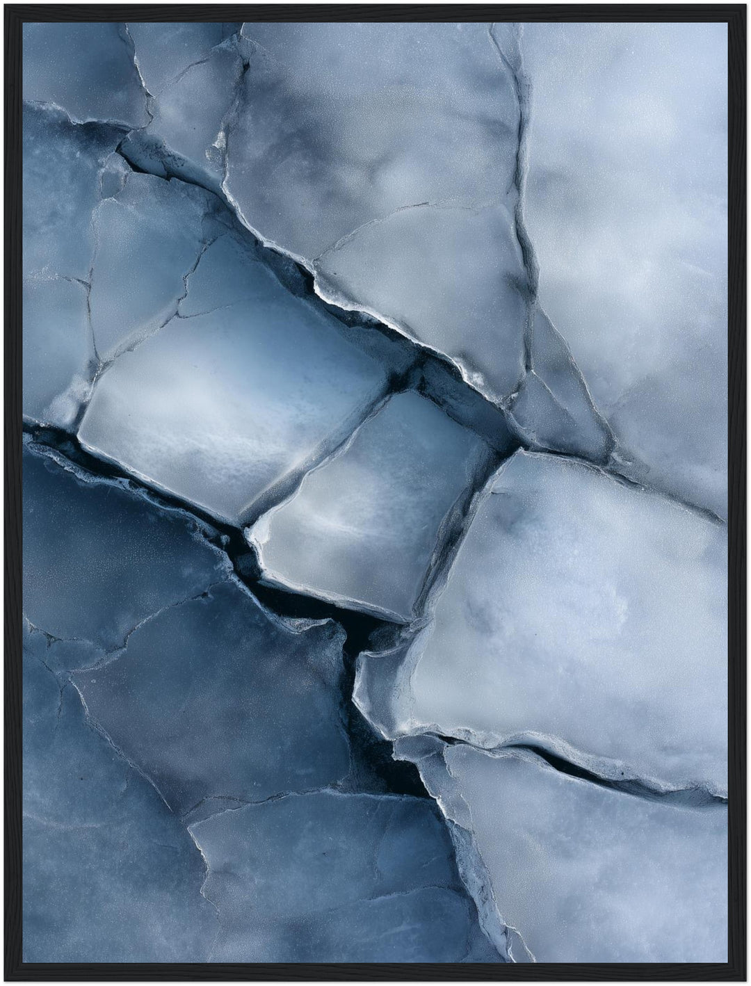 Eisartige Steinstruktur Poster Landschaft – mattes Kunstdruck-Papier – Ansicht 6