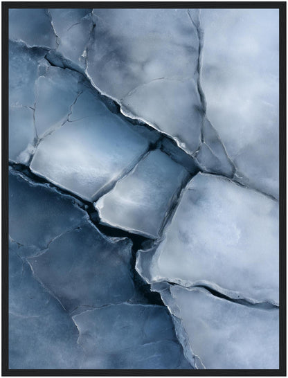 Eisartige Steinstruktur Poster