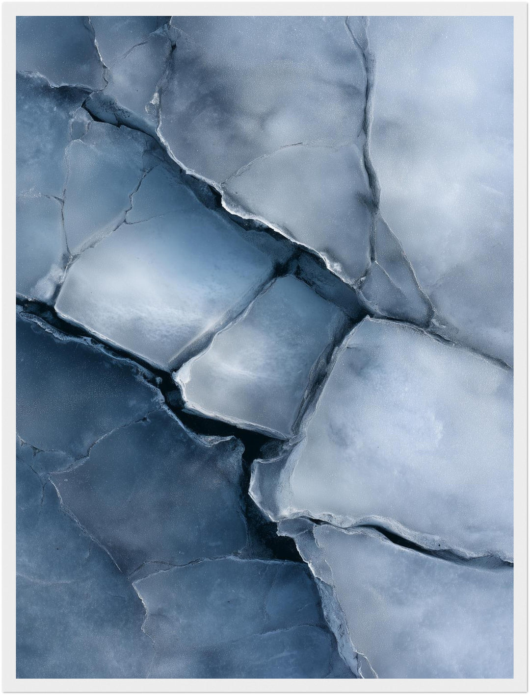 Eisartige Steinstruktur Poster Landschaft – mattes Kunstdruck-Papier – Ansicht 5