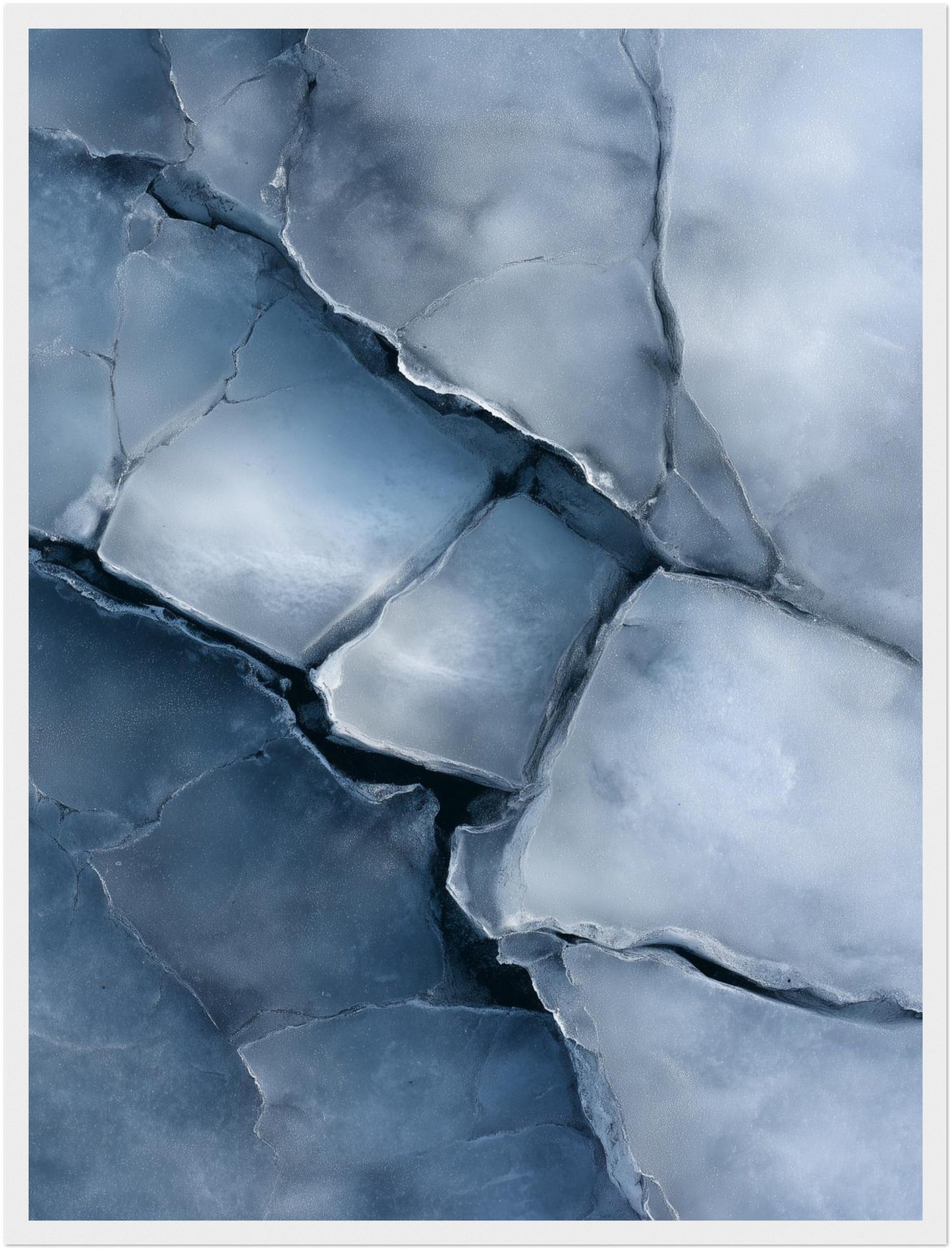 Eisartige Steinstruktur Poster