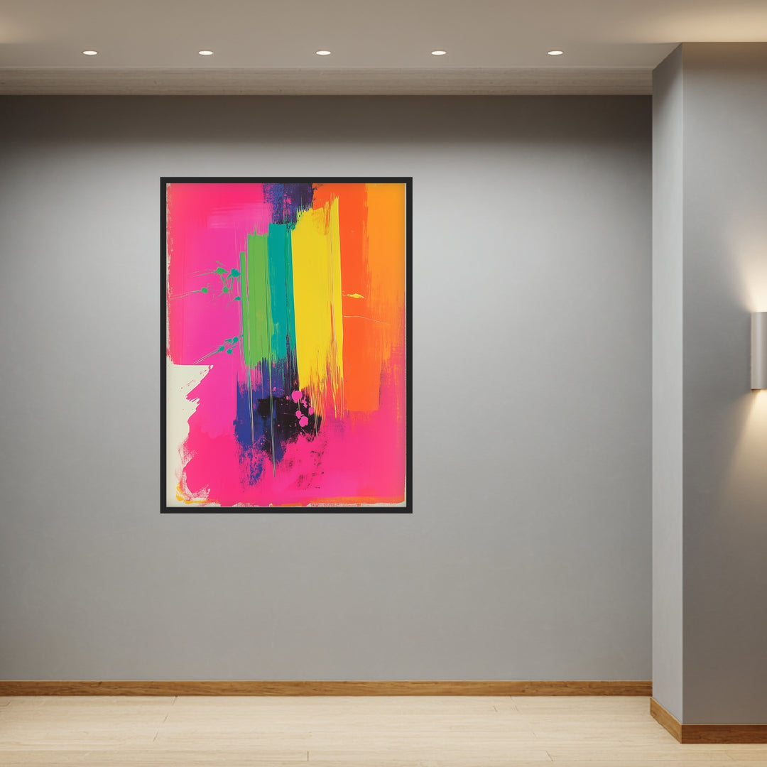 Farbexplosion der Sinne Poster abstrakt – mattes Kunstdruck-Papier – Ansicht 2