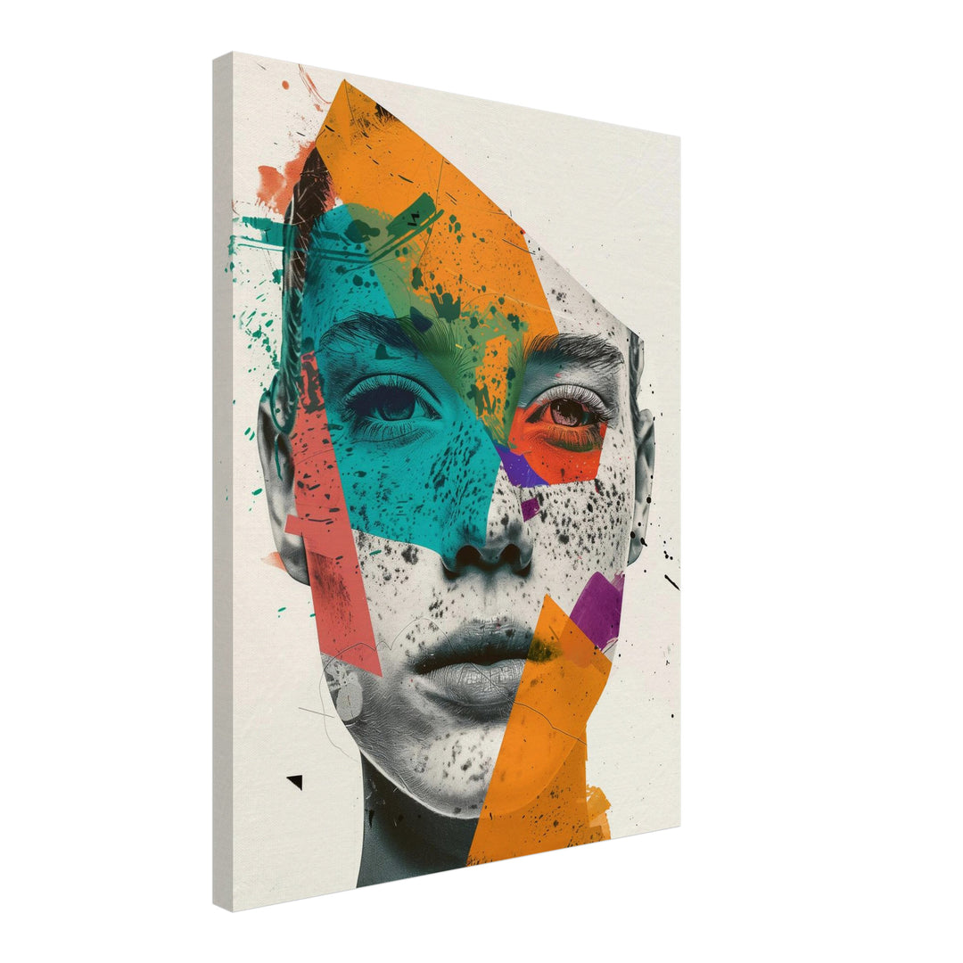Farbspiele der Seele Leinwand Pop Art – Leinwand auf Holzrahmen – Ansicht 2