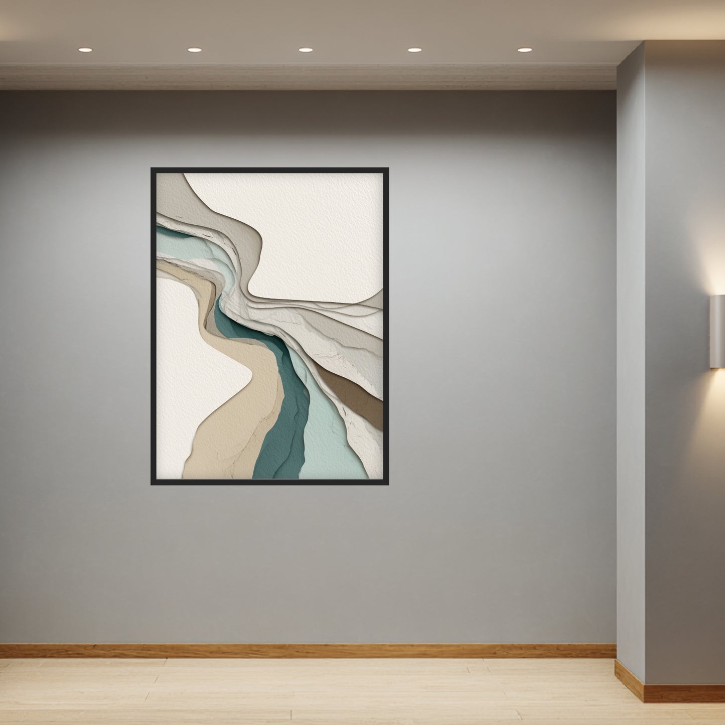 Geschichtete organische Formen Poster