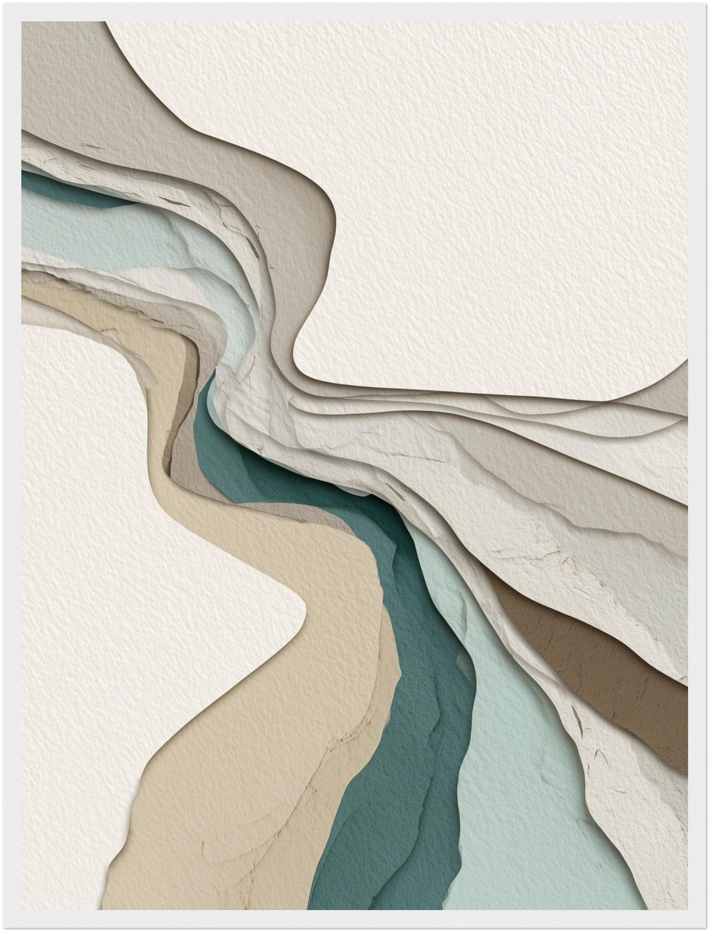 Geschichtete organische Formen Poster