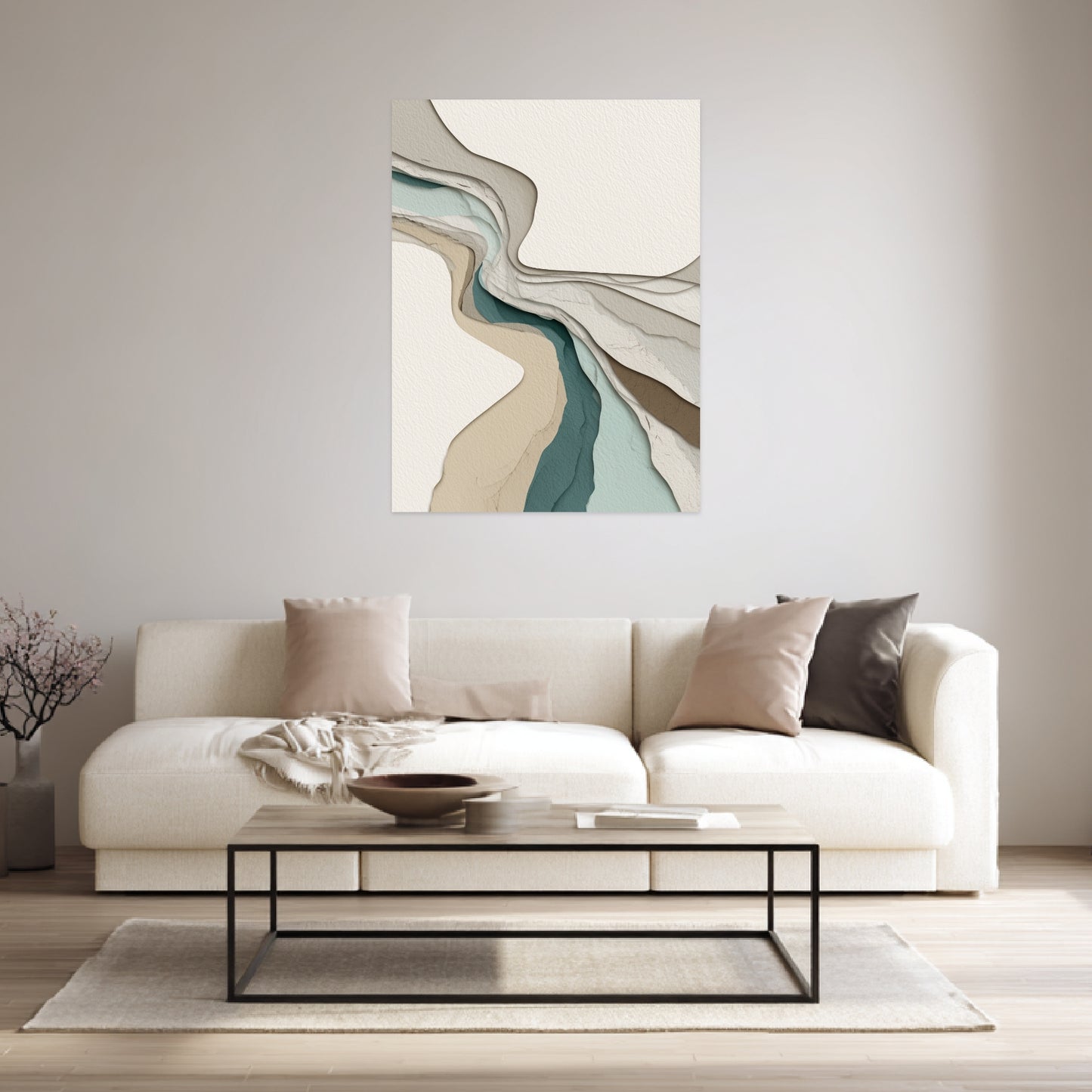 Geschichtete organische Formen Poster