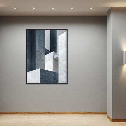 Graue Architektur Formen Poster