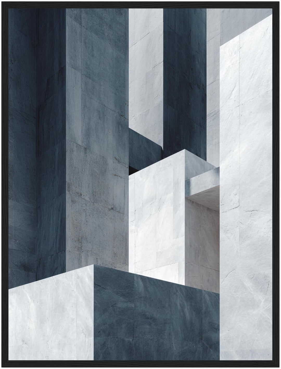 Graue Architektur Formen Poster abstrakt – mattes Kunstdruck-Papier – Ansicht 6