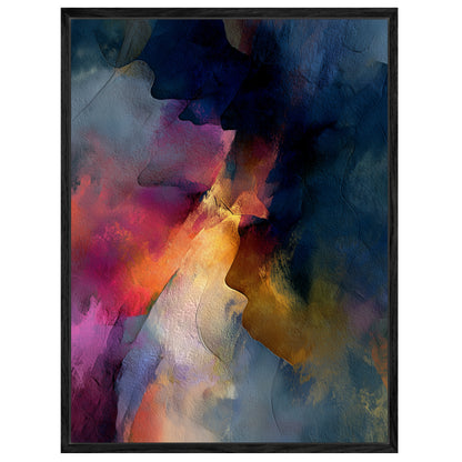 Leuchtende organische Farbtexturen Leinwandbild