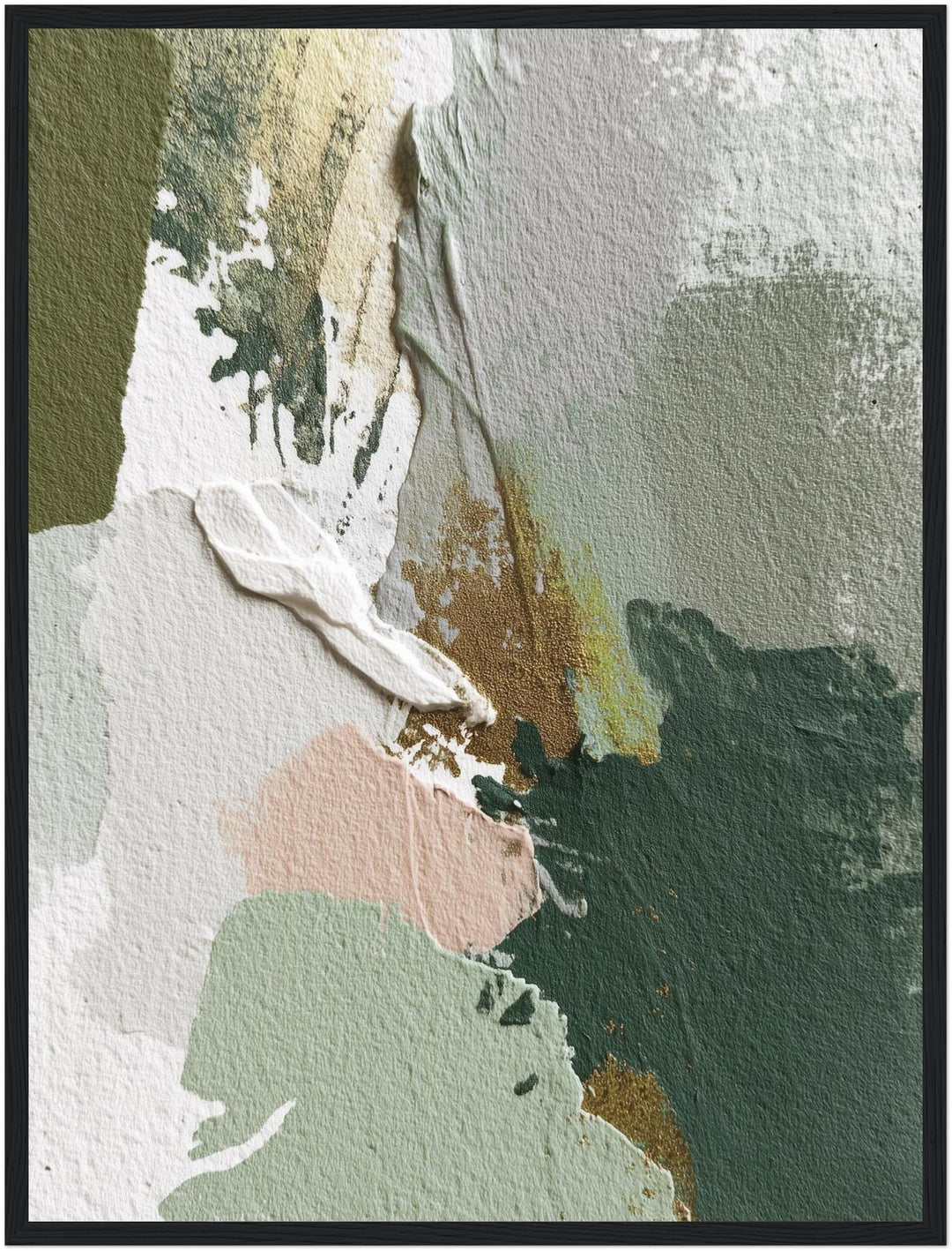 Sanftes Farbenspiel Poster abstrakt – mattes Kunstdruck-Papier – Ansicht 2