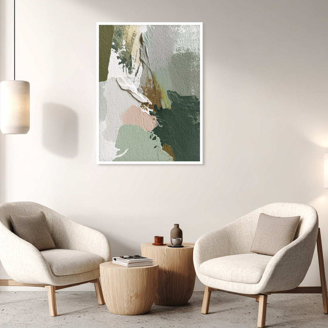 Sanftes Farbenspiel Poster abstrakt – mattes Kunstdruck-Papier – Ansicht 6