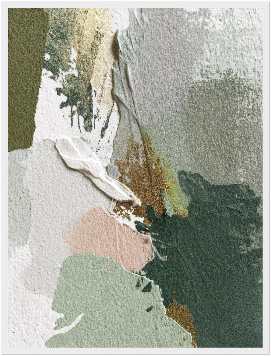 Sanftes Farbenspiel Poster abstrakt – mattes Kunstdruck-Papier – Ansicht 4