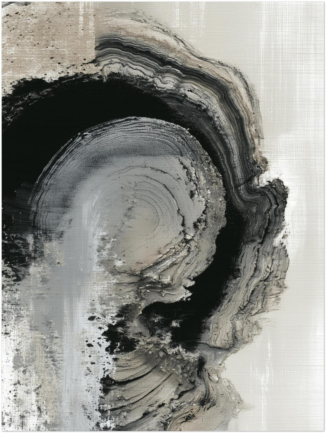 Schichten der Erde abstrakt – Wandkunst