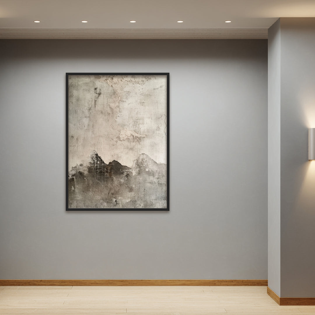 Abstrakte Wandstruktur Poster abstrakt – mattes Kunstdruck-Papier – Ansicht 2