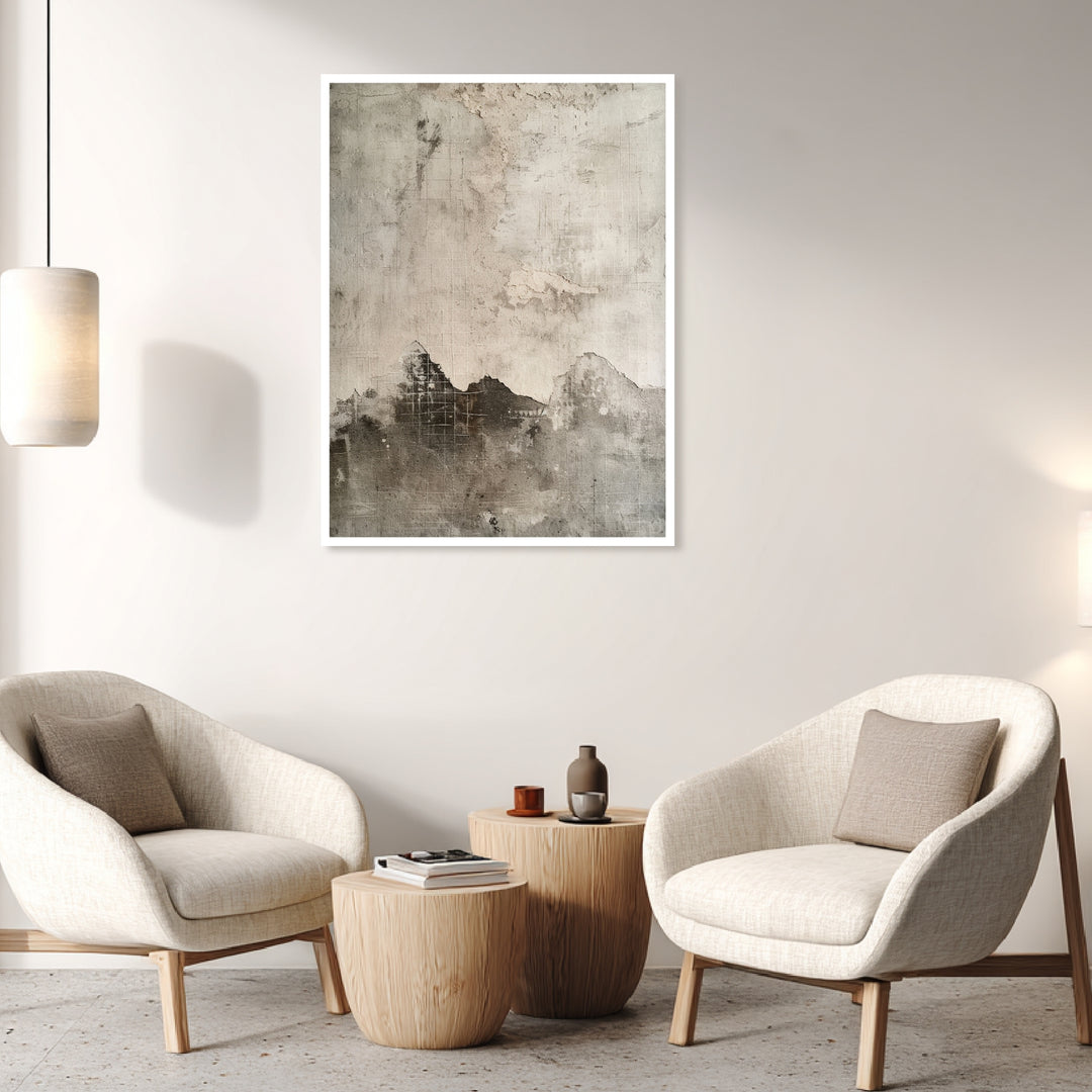 Abstrakte Wandstruktur Poster abstrakt – mattes Kunstdruck-Papier – Ansicht 4