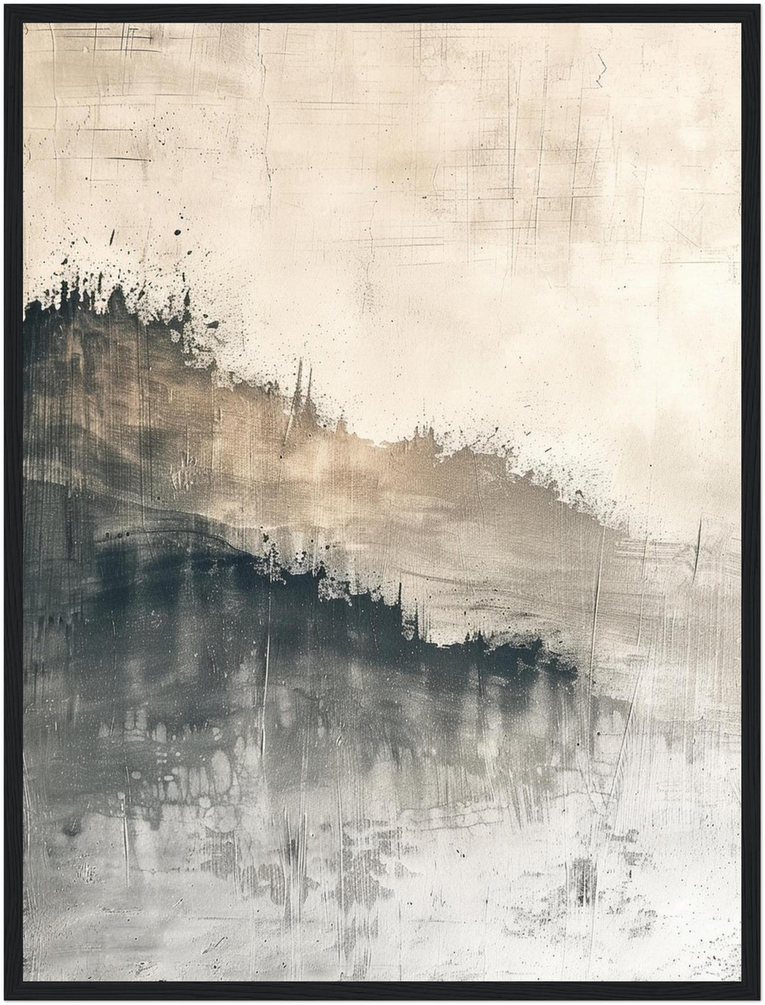 Abstrakte Wellenstruktur Poster abstrakt – mattes Kunstdruck-Papier – Ansicht 5