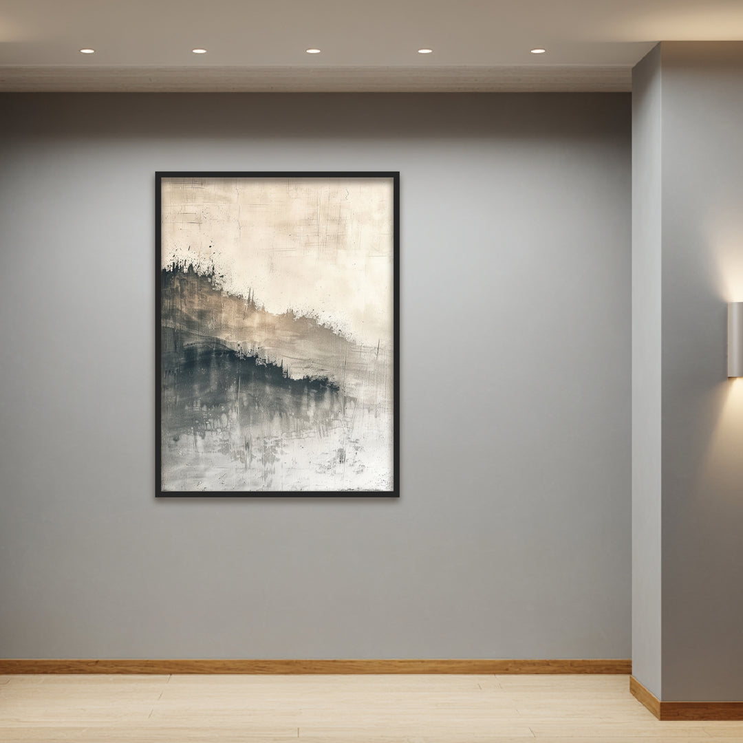 Abstrakte Wellenstruktur Poster abstrakt – mattes Kunstdruck-Papier – Ansicht 2