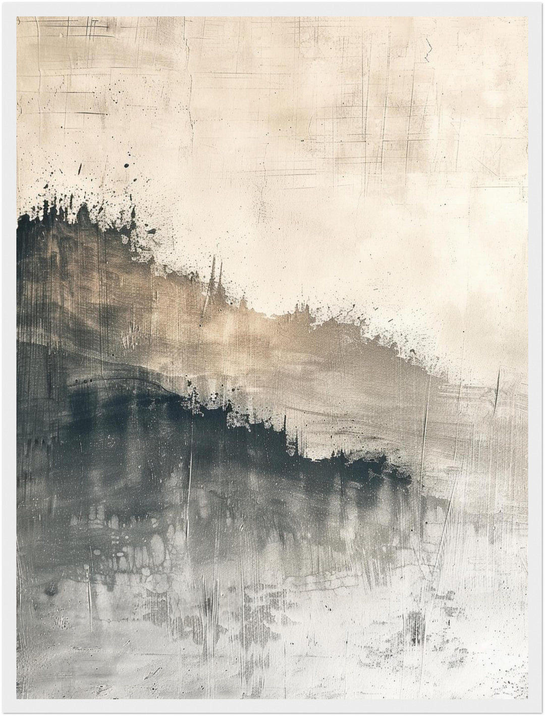 Abstrakte Wellenstruktur Poster abstrakt – mattes Kunstdruck-Papier – Ansicht 6