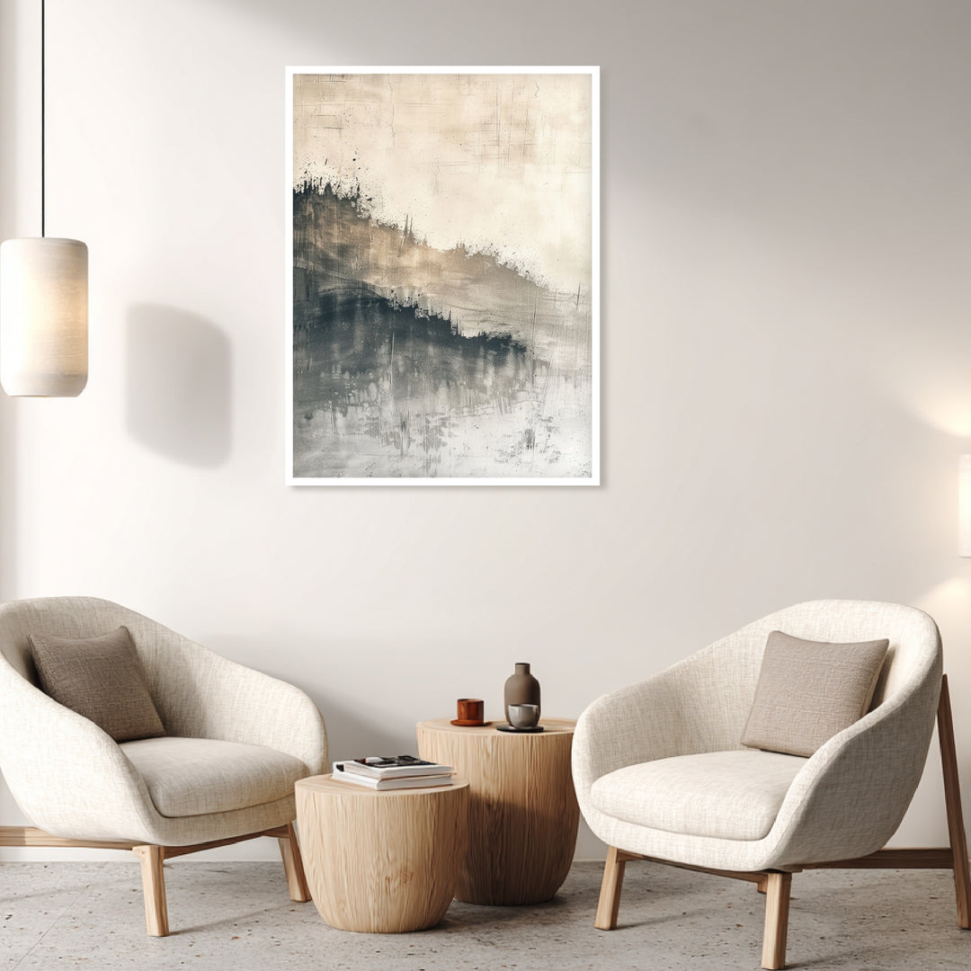 Abstrakte Wellenstruktur Poster abstrakt – mattes Kunstdruck-Papier – Ansicht 4